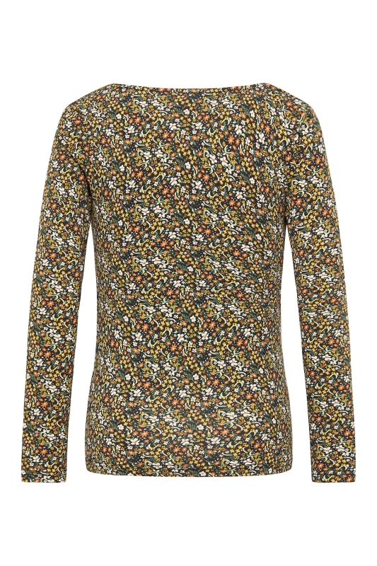 Shirt mit Wasserfallausschnitt - flora